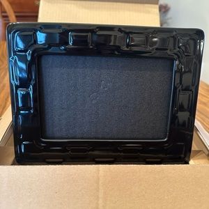 Longaberger Woven Traditions 4” x 6” Pottery Picture Frame in Ebony - New